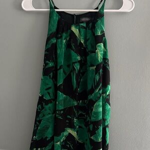 Vince Camuto Green and Black flowy Tank Top